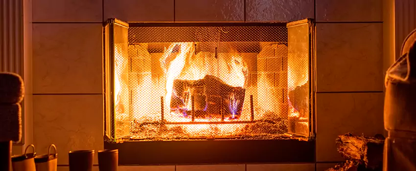 Mendota Hearth Landscape Fireplace Installation in Houma, Louisiana