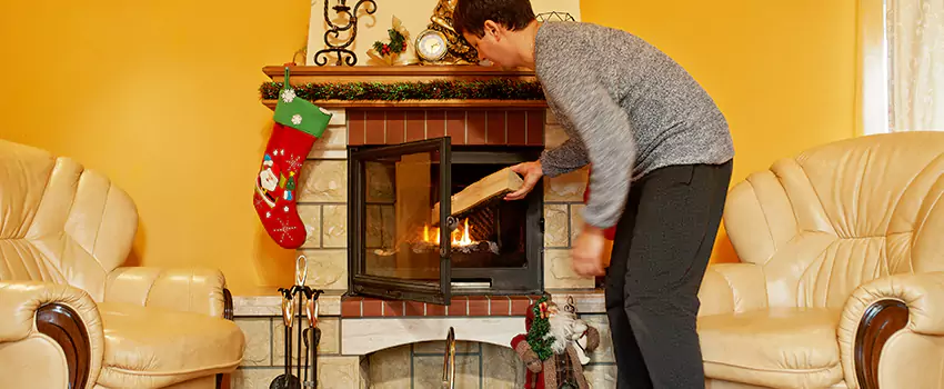 Rusted Metal Fireplace Restoration in Houma, Louisiana
