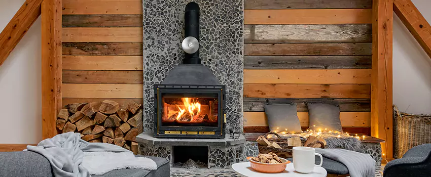 Thelin Hearth Products Direct Vent Gas Stove Fireplace Inspection in Houma, Louisiana